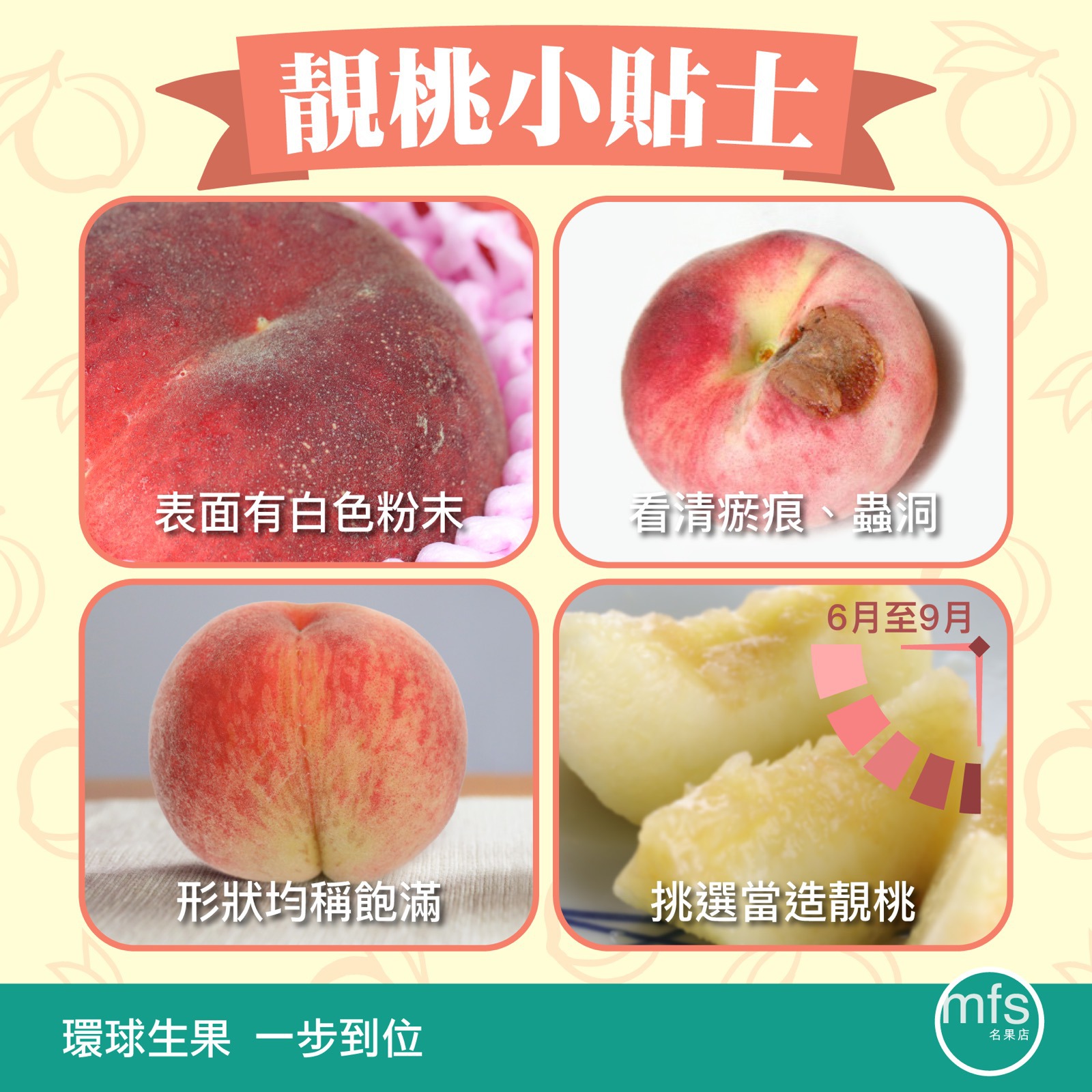 名果小教室: 揀靚桃小貼士